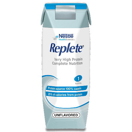 Replete® peptide formula container